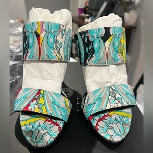 Versace Shoes New in box Versace Fluo Barocco High Heel Sandals